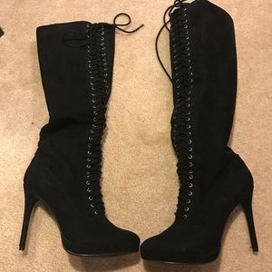 Tall Lace Up Boots